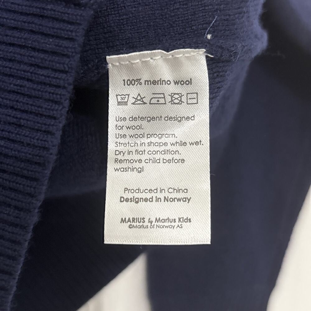 Marius Kids Baby/Toddler Merino Wool Cardigan Top Norway Norwegian Size 18-24M - Picture 10 of 10